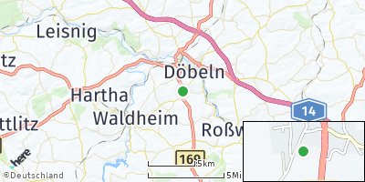 Google Map of Ebersbach bei Döbeln
