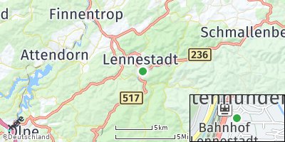 Google Map of Lennestadt