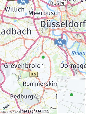 Here Map of Neukirchen bei Neuss