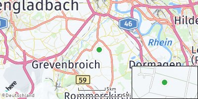 Google Map of Neukirchen bei Neuss