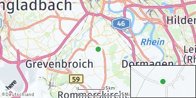 Google Map of Gubisrath bei Neuss