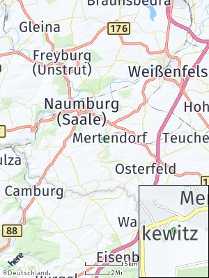 Here Map of Mertendorf bei Naumburg