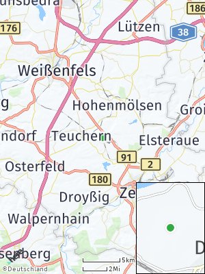 Here Map of Deuben bei Weißenfels