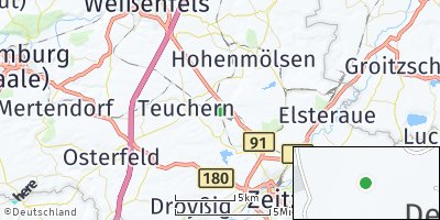 Google Map of Deuben bei Weißenfels