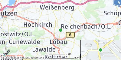 Google Map of Kittlitz bei Löbau