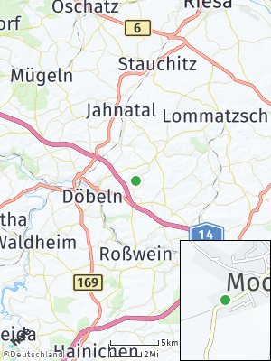 Here Map of Mochau bei Döbeln