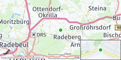 Google Map of Liegau-Augustusbad