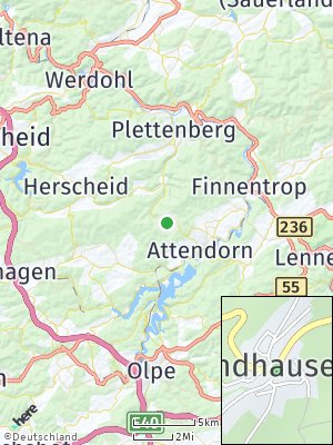 Here Map of Windhausen bei Attendorn