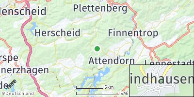 Google Map of Windhausen bei Attendorn
