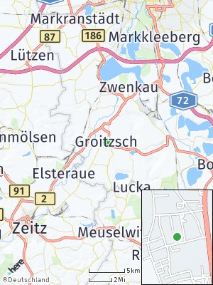 Here Map of Groitzsch bei Pegau