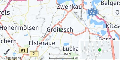 Google Map of Groitzsch bei Pegau