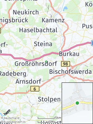 Here Map of Bretnig-Hauswalde