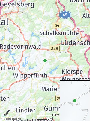 Here Map of Erlen bei Wipperfürth
