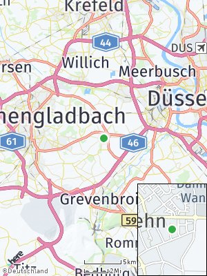 Here Map of Glehn bei Neuss
