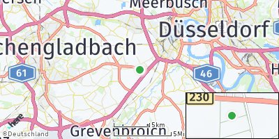 Google Map of Grefrath bei Neuss