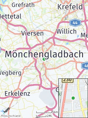 Here Map of Mönchengladbach
