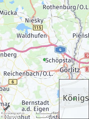 Here Map of Königshain bei Görlitz