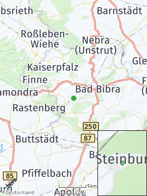Here Map of Steinburg bei Naumburg
