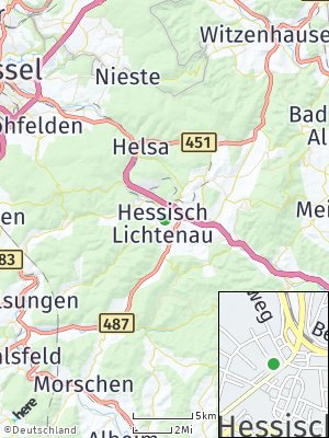 Here Map of Hessisch Lichtenau