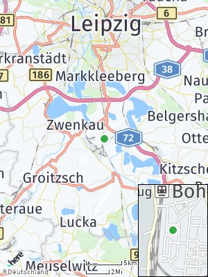 Here Map of Böhlen bei Leipzig