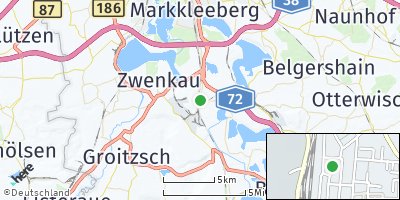 Google Map of Böhlen bei Leipzig