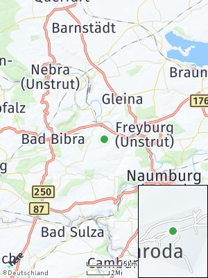 Here Map of Hirschroda bei Naumburg