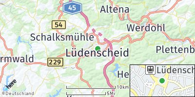 Google Map of Lüdenscheid