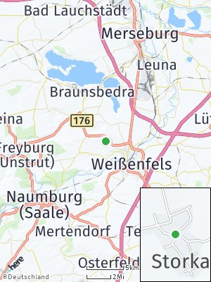 Here Map of Storkau bei Weißenfels
