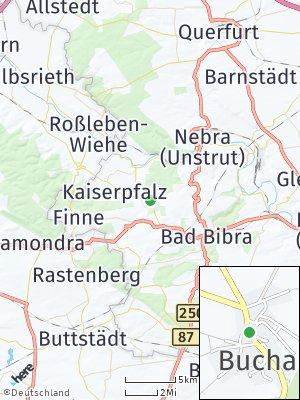 Here Map of Bucha bei Naumburg