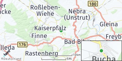 Google Map of Bucha bei Naumburg