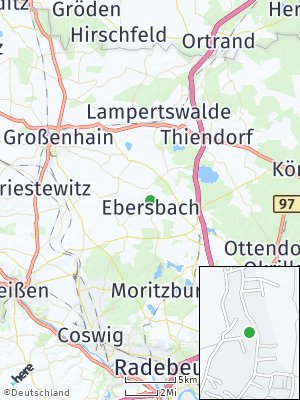 Here Map of Ebersbach bei Großenhain