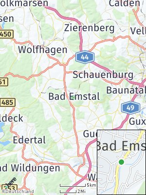 Here Map of Bad Emstal