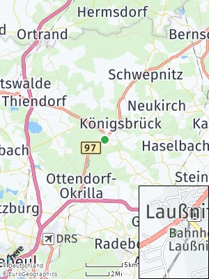 Here Map of Laußnitz