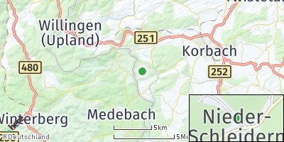Google Map of Nieder-Schleidern