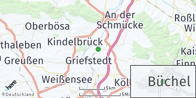 Google Map of Büchel bei Sömmerda