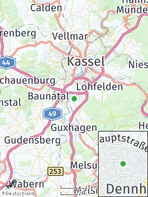 Here Map of Gemeinde Fuldabrück