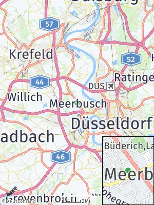 Here Map of Büderich bei Düsseldorf