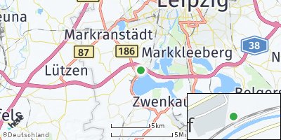 Google Map of Hartmannsdorf-Knautnaundorf