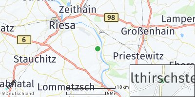 Google Map of Hirschstein bei Riesa