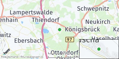 Google Map of Tauscha bei Großenhain