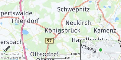 Google Map of Königsbrück