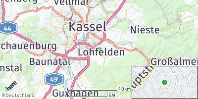 Google Map of Gemeinde Lohfelden