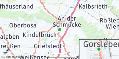 Google Map of Gorsleben bei Artern