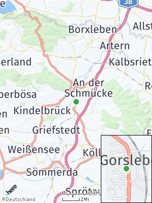 Here Map of Gorsleben bei Artern