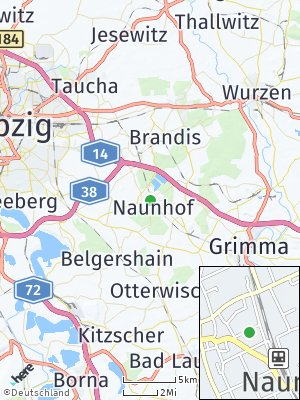 Here Map of Naunhof bei Grimma