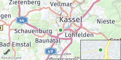 Google Map of Niederzwehren