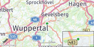 Google Map of Stadt Schwelm