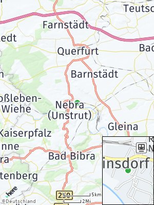 Here Map of Reinsdorf bei Naumburg
