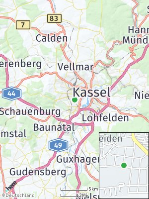 Here Map of Wehlheiden