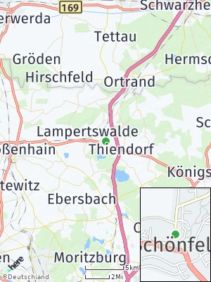 Here Map of Schönfeld bei Großenhain